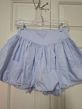 Altar'd State Light Blue Bubble Mini Skirt Casual Resort Wear Size XS
